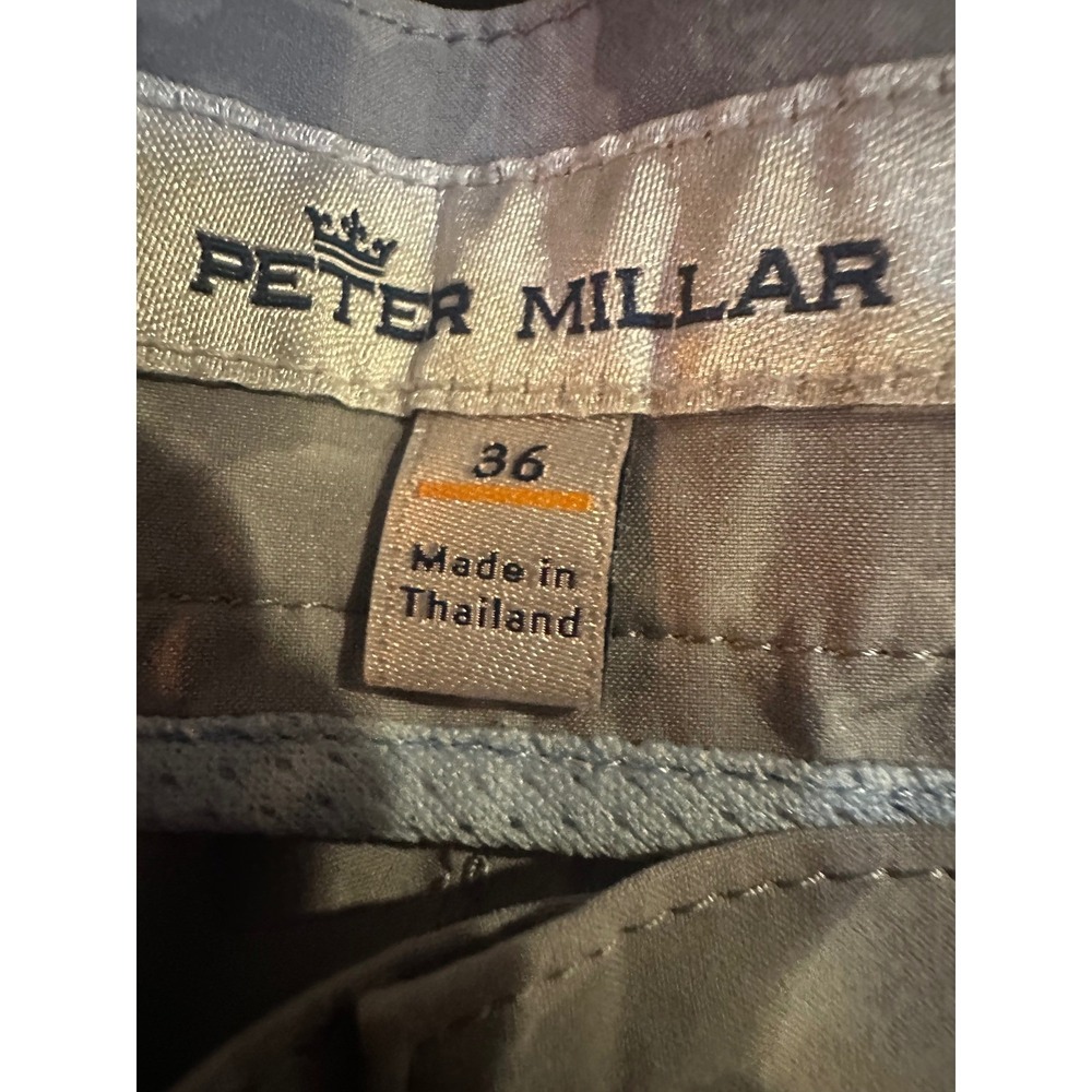 Peter Millar Mens Grey Camo Performance Golf Shorts Size 36 Crown Sport